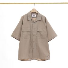 【Dickies/ディッキーズ】半袖 オープンカラー ワークシャツ