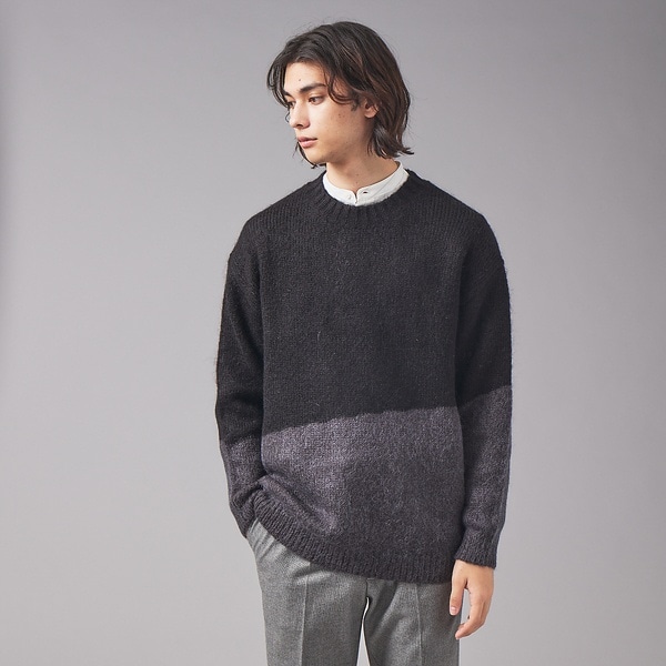 アバハウス（ABAHOUSE）/【配色】シャギー モヘア  ニット / プルオーバー 配色】シャギー モヘア ニット / プルオーバー | アバハウス(ABAHOUSE