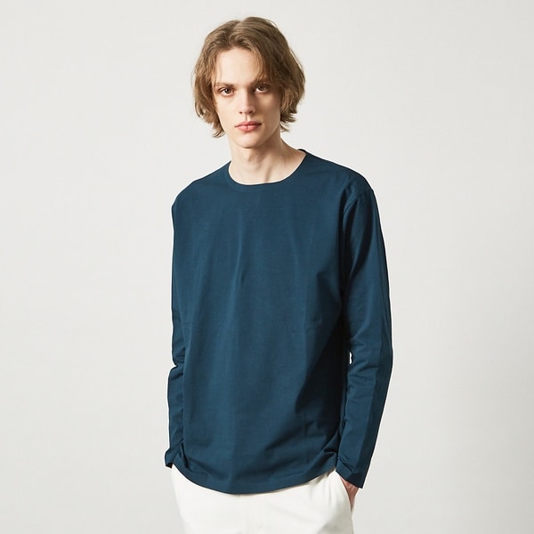 シルキータッチ】ライトダンボールモックネック ロンT | アバハウス