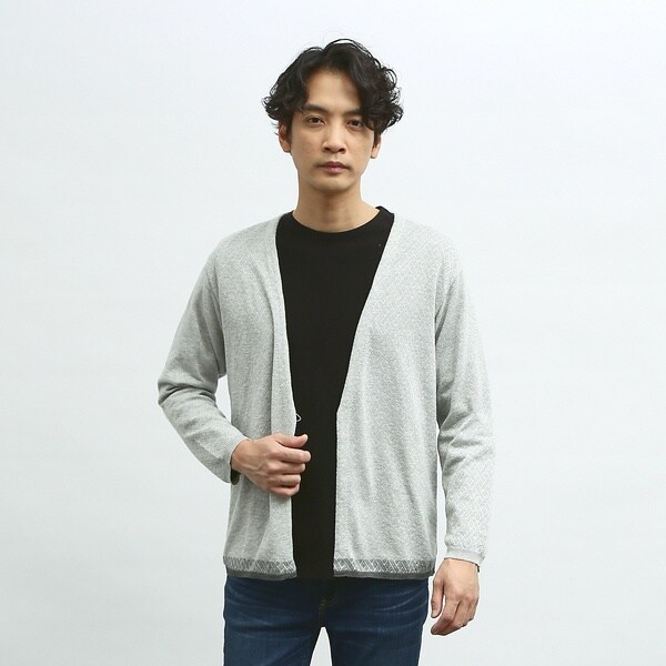 アバハウス　DESIGN WORKS フォックス　ブラック　カーディガン アバハウスDESIGN WORKS フォックスブラックカーディガン