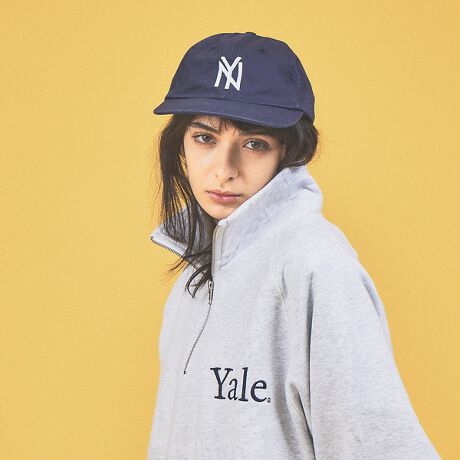 YALE カレッジロゴ ハーフZIP スウェット/長袖トレーナー/裏起毛 