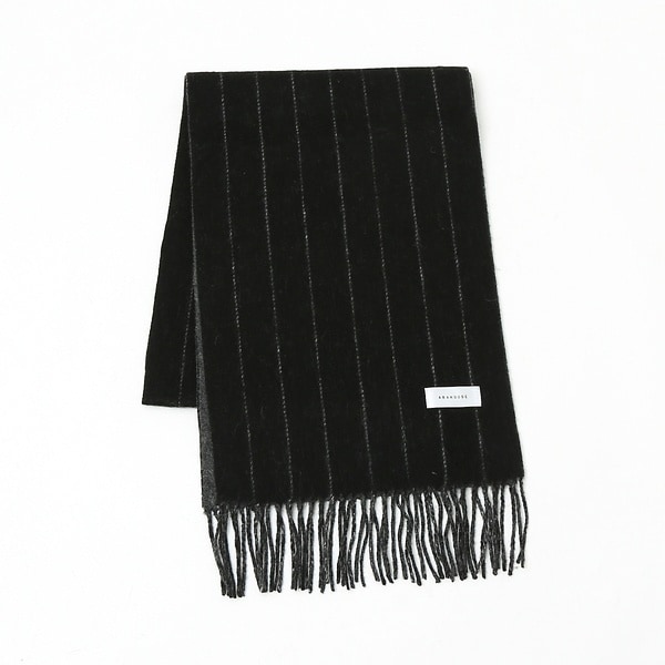 アバハウス（ABAHOUSE）/【ウール×カシミヤ】細幅マフラー 30×170【ピンストライプ/チェック】 ウール×カシミヤ】細幅マフラー 30×170【ピンストライプ/チェック