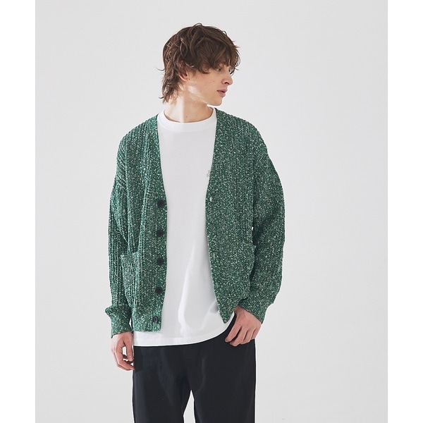 アバハウス（ABAHOUSE）/【透かし編み】スラブ ニットカーディガン 透かし編み】スラブ ニットカーディガン | アバハウス(ABAHOUSE