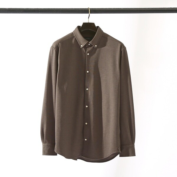 FLEX SHIRTS】リネンフェイス マルチストレッチ ボタンダウン ブロー