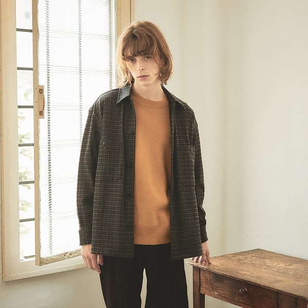 アバハウス（ABAHOUSE）/【セットアップ対応】T/R フランス綾 CPO ブルゾン/シャツ【予約】 セットアップ対応】T/R フランス綾 CPO ブルゾン/シャツ【予約