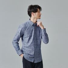 【FLEX SHIRTS】DryMoment シャンブレー シャツ