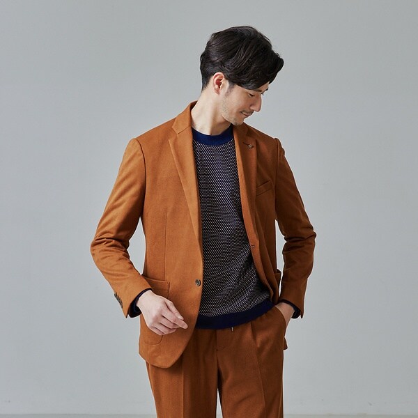 アバハウス（ABAHOUSE）/【セットアップ対応/FLEX JACKET】ネオスウェード ツイル ジャケット セットアップ対応/FLEX JACKET】ネオスウェード ツイル ジャケット