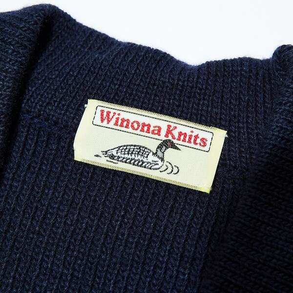 Winona Knits/ウィノナニット】サガラワッペンレタードカーディガン