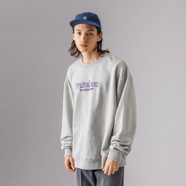 FRUIT OF THE LOOM】エンブレム 刺繍 ヘビーオンス ルーズ ク