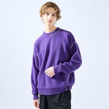 【AH ABAHOUSE】ハンドステッチ プルオーバー ニット【予約】