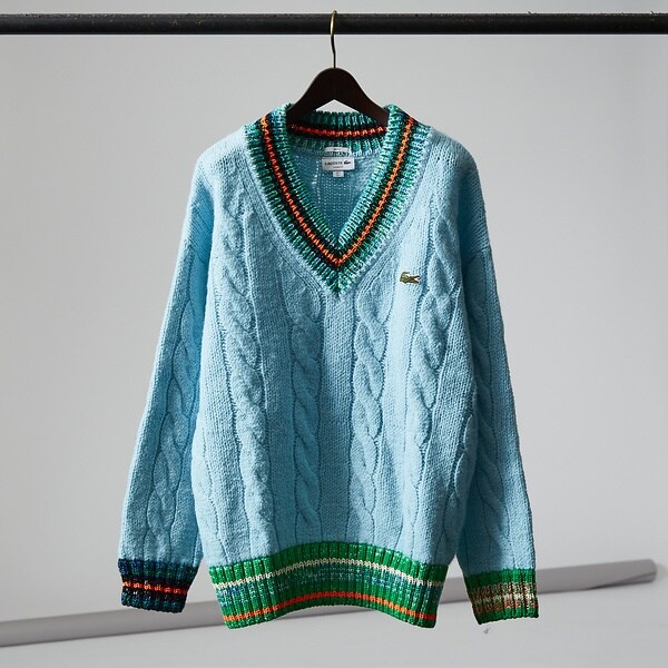 LACOSTE ニット セーター AH0816-10 デコラティブリブニットチルデンセーター AH0816 - ラコステ