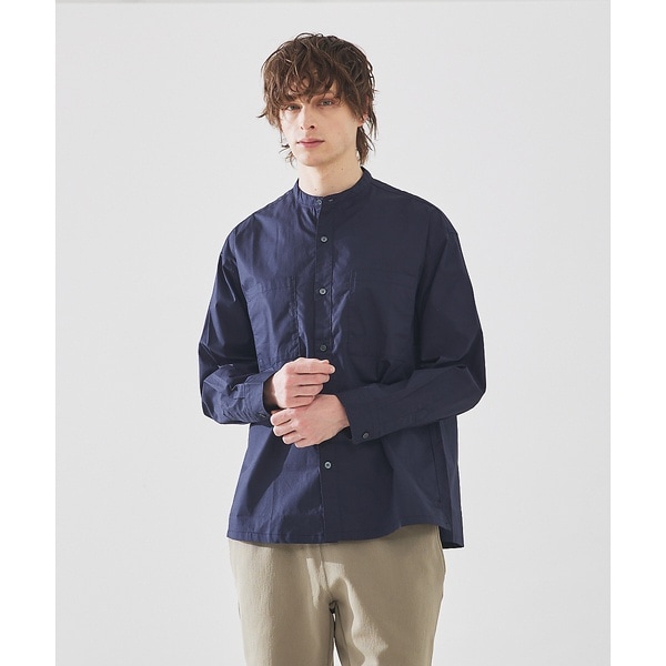 楊柳バンドカラー 半袖シャツ | 5351プール・オム(5351POUR LES HOMMES