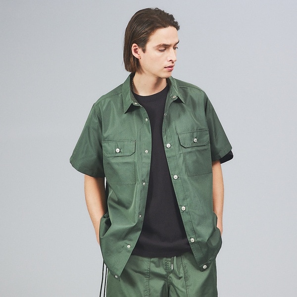 [�}���C]�yTAION / �^�C�I���zMILITARY HALF SLEEVE SHIRT/�A�o�n�E�X�iABAHOUSE�j �J�[�L