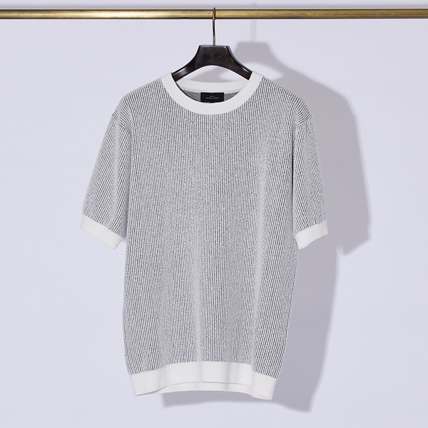 2024新色】針抜きプレーティング ニットTシャツ | アバハウス(ABAHOUSE
