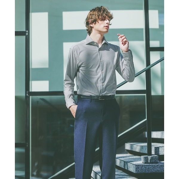 FLEX SHIRTS】Dry Moment ナロウ ストライプ 長袖 シャツ | アバハウス