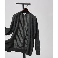 【レース編み】ボタンレスカーディガン/ シアーカーディガン