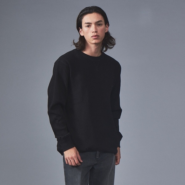 JEMORGAN/ジェーイーモーガン】ビックワッフル タートルネック