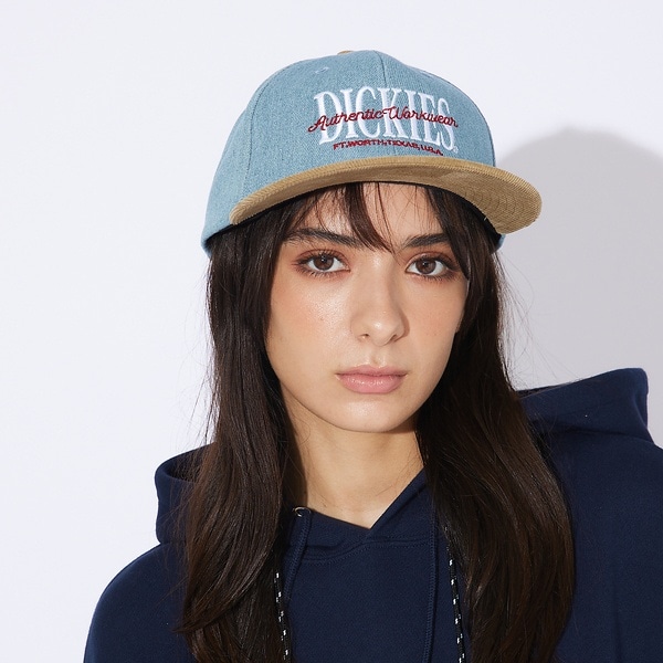 [�}���C]�yDICKIES/�f�B�b�L�[�Y�zEX 6PANEL DENIM BB CAP 6/�A�o�n�E�X�iABAHOUSE�j �u���[