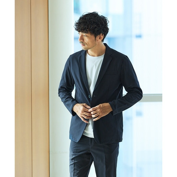 メンズ テーラードジャケット (青色・ネイビー・ブルー系) の一覧 （2
