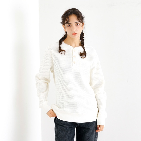 JEMORGAN/ジェーイーモーガン】ビックワッフル タートルネック