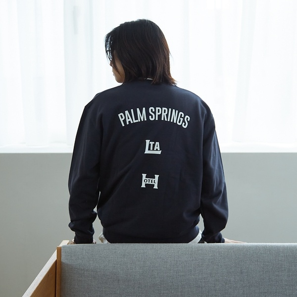 cafe graphic バックプリント スウェット オーバーサイズ / ユニセ