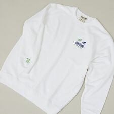 【PORTLAND-GROCERY】ロゴプリント クルーネックスウェット / L