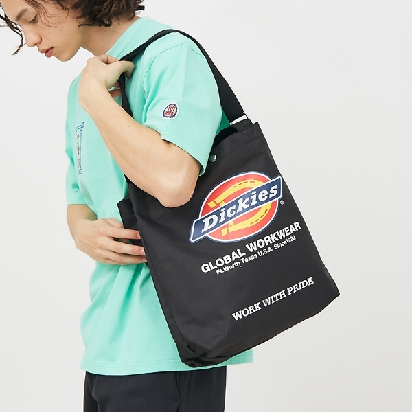 [}C]yDICKIES/fBbL[YzLOGO PRINT 2WAY SHOULDER/AonEXiABAHOUSEj ubN