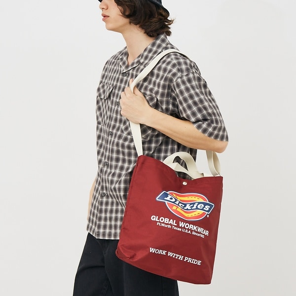 [}C]yDICKIES/fBbL[YzLOGO PRINT 2WAY SHOULDER/AonEXiABAHOUSEj C
