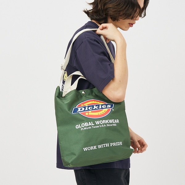 [}C]yDICKIES/fBbL[YzLOGO PRINT 2WAY SHOULDER/AonEXiABAHOUSEj O[