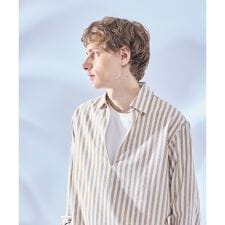 アバハウス(ABAHOUSE)の【リネンブレンド】スキッパー プルオーバーシャツ