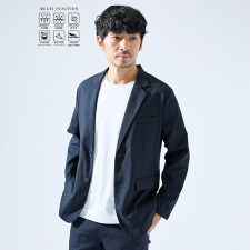 アバハウス(ABAHOUSE)の【セットアップ対応】吸水速乾 リネンライク  ジャケット / サマージャケット