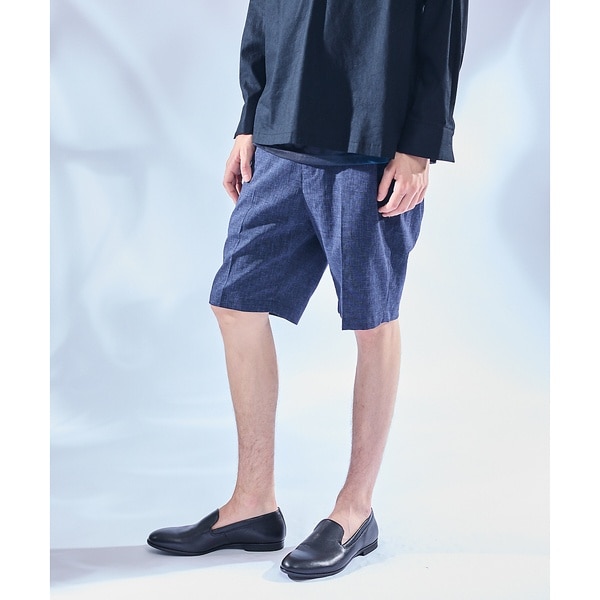アバハウス（ABAHOUSE）/ソロストレッチ リネン イージーショートパンツ / セットアップ対応 ソロストレッチ リネン イージーショートパンツ / セットアップ対応