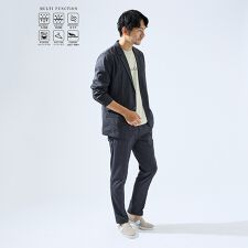 【上下2点セット/セットアップ対応】吸水速乾 リネンライク セットアップ / ス