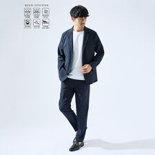 【上下2点セット/セットアップ対応】吸水速乾 リネンライク セットアップ / ス
