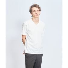 【接触冷感/WEB限定】フリーザー VネックTシャツ /アイスピケ ストレッチ