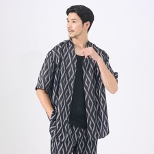 【AH ABAHOUSE/セットアップ対応】アムンゼン キーネック 半袖シャツ