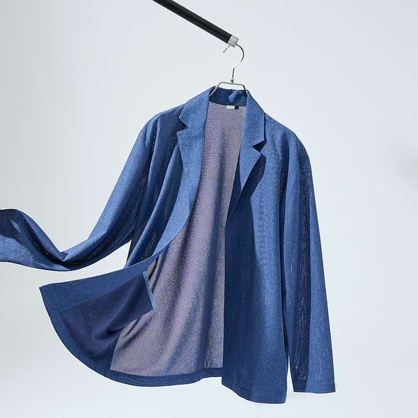 カシミアタッチ】Pure Merino ジャケットカーディガン / ニットカー