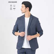 【セットアップ対応 / 軽量 / ハイパーストレッチ】ワッシャー プリント ジャ