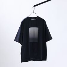 グラデーション グラフィック プリントTシャツ/オーバーサイズ
