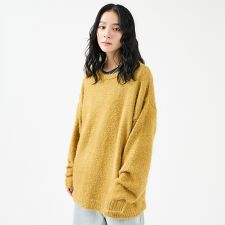 【Revo.レボ】 モヘアライク オーバーニット/ルーズフィット /ユニセックス