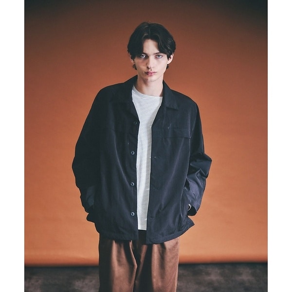 アバハウス（ABAHOUSE）/【セットアップ対応】TUCK＆DARTS ワッシャーナイロン シャツブルゾン / セットアップ対応】TUCK＆DARTS ワッシャーナイロン シャツブルゾン