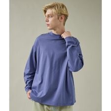 シルケットポンチ モックネック ロンT / オーバーサイズ