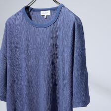エアプリーツ ストレッチ 半袖Tシャツ / オーバーサイズ