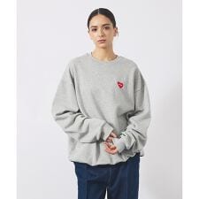 【POLER / ポーラー】HEART LOGO EMBROIDERY CREW