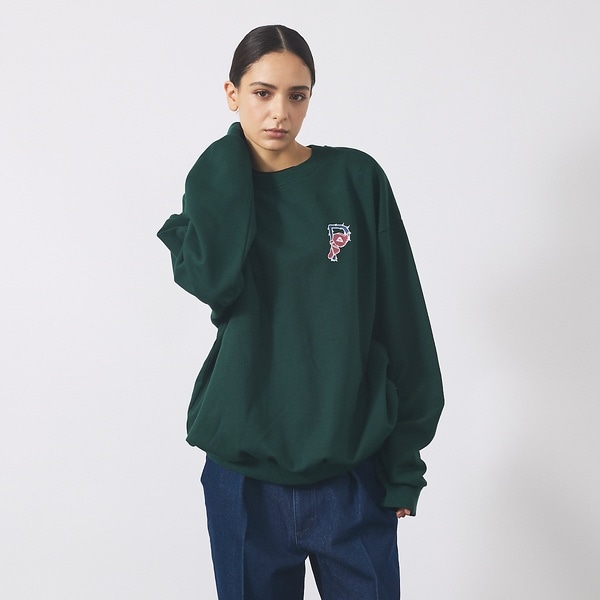 【POLER/ポーラー】BIG LOGO CREW/ビッグロゴ クルーネックスウ