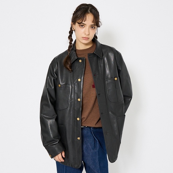 GABRIELA COLL GARMENTS】WOOL ZIPPER JACKET S14-261
