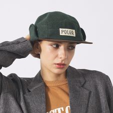 アバハウス(ABAHOUSE)の【POLER / ポーラー】TWEED FLAP CAP / ツイード フラップ