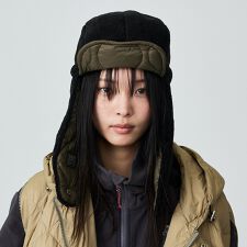 【TAION / タイオン】ミリタリー ダウンキャップ/リバーシブル/パイロット