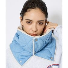 【TAION / タイオン】ミリタリー リバーシブル ダウンネックウォーマー/リ