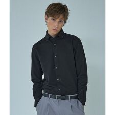 【ON/OFF兼用】MESH JERSEY ボタンダウンシャツ / FLEX S